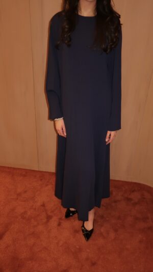 FINE KNIT JURK  - BLAUW